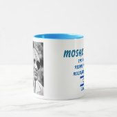 ダヤンのMosheのイスラエルのリーダーのマグ マグカップ (中央)