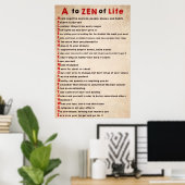 ダライラマのポスターA to Zen of Life ポスター (ホームオフィス)