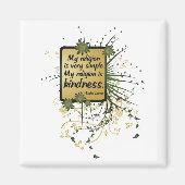 ダライラマ宗教引用文 マグネット (正面)