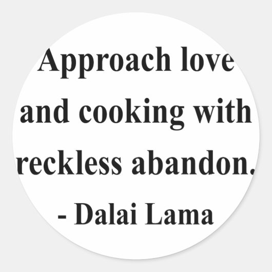 ダライラマ引用文3a ラウンドシール (正面)