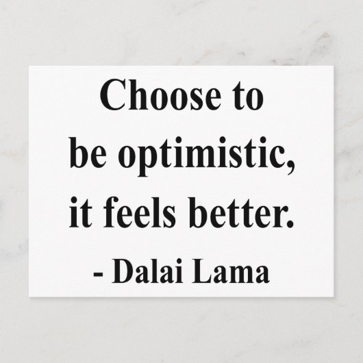 ダライラマ引用文4a ポストカード (正面)