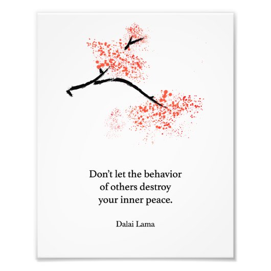 ダライラマ引用文、ダライラマ、ダライラマのポスター フォトプリント (正面)