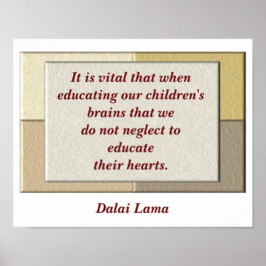 ダライラマ引用文 – ポスター (正面)