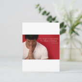 ダライラマ「私の宗教は親切だ」引用文 ポストカード (スタンド正面)