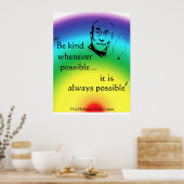 ダライラマ：親切にせよ ポスター (キッチン)