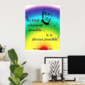 ダライラマ：親切にせよ ポスター (ホームオフィス)