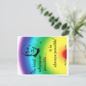 ダライラマ：親切にせよ ポストカード (スタンド正面)