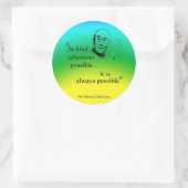 ダライラマ：親切にせよ ラウンドシール (バッグ)