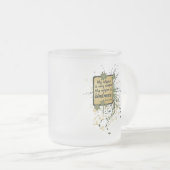 ダライ・ラマの宗教の引用文 フロストグラスマグカップ (正面右)