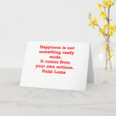 ダライ・ラマの引用文 カード (黄色い花)