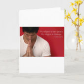 ダライ・ラマは「私の宗教親切さ」の引用文です カード (黄色い花)