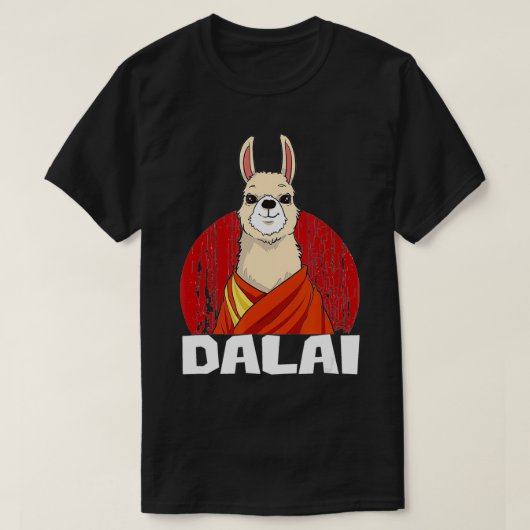 ダライ・ラマ・ラマ Tシャツ (デザイン正面)