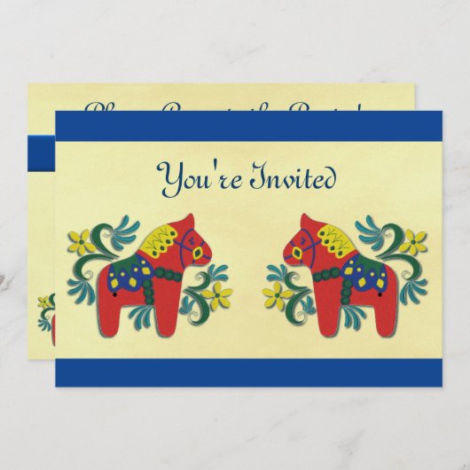 ダラウマスカンジナビアパーティの招待状 招待状 (正面/裏面)