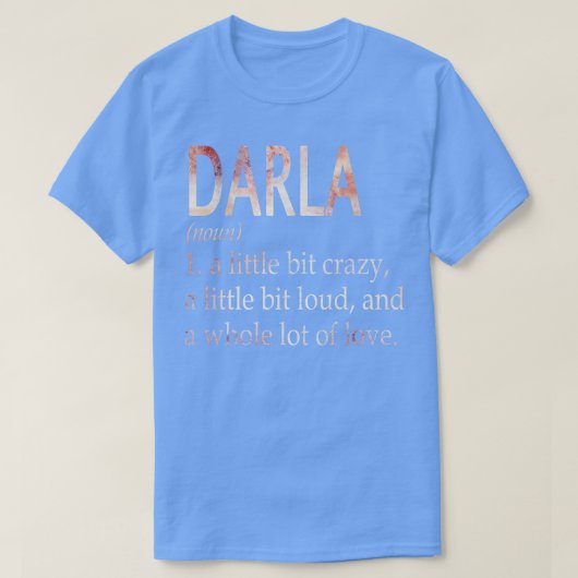 ダラガール名の定義 Tシャツ (デザイン正面)