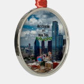 ダラスからのメリークリスマス。 メタルオーナメント (右)