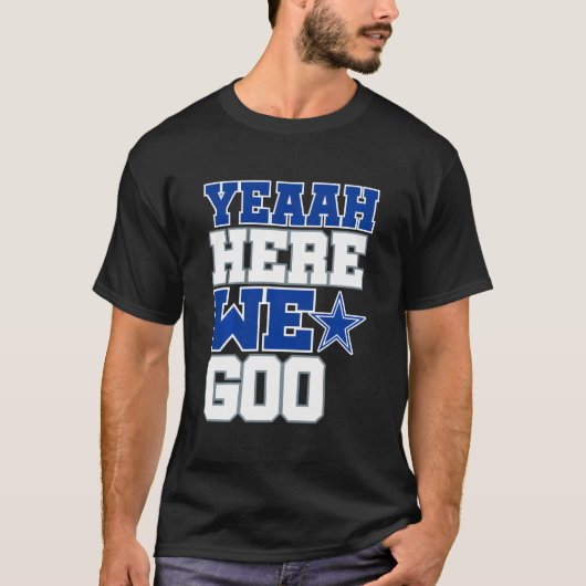 ダラスここに行くシャツレメン男性へ Tシャツ (正面)