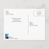 ダラスでの季節の挨拶　感謝を伝えるポストカード ポストカード (裏面)