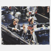 ダラスでのJFK暗殺直前 フリースブランケット (正面(横))