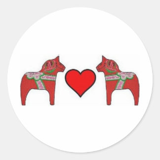 ダラスとハート ラウンドシール