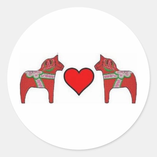 ダラスとハート ラウンドシール (正面)