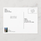 ダラスのクリスマスツリーの挨拶の向こうに ポストカード (裏面)