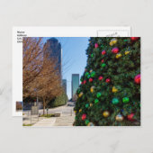 ダラスのクリスマスツリーの葉書の横空白のに ポストカード (正面/裏面)