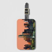 ダラスのスカイラインの荷物のラベル ラゲッジタグ (正面縦)