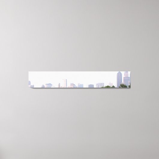 ダラスのスカイライン、テキサス州 キャンバスプリント (正面)