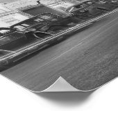 ダラスのダウンタウン1942年の夜。ヴィンテージ写真 ポスター (角)