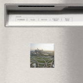 ダラスのダウンタウン、テキサス州の空中眺め マグネット (インサイチュ (食洗機))