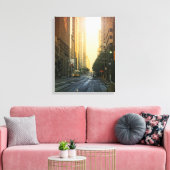 ダラスのダウンタウン，テキサス州サンライズ – キャンバス (インサイチュ (リビング))