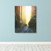 ダラスのダウンタウン，テキサス州サンライズ – キャンバス (インサイチュ (ウッドフロア))