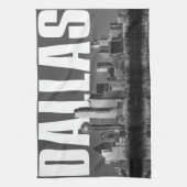 ダラスの都市景観 キッチンタオル (縦)