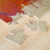 ダラスのTX |の水彩画都市スカイライン ジグソーパズル (側面)