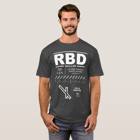 ダラスエグゼクティブエアポートRBD Tシャツ (正面フル)