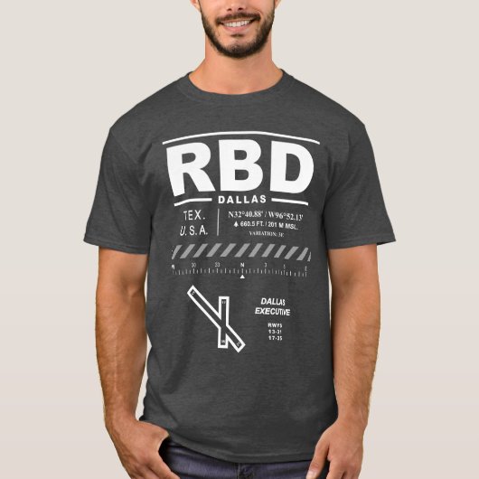 ダラスエグゼクティブエアポートRBD Tシャツ (正面)