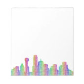 ダラスシティスカイライン ノートパッド (正面)