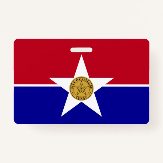 ダラスシティ州旗のバッジ バッジ (正面)