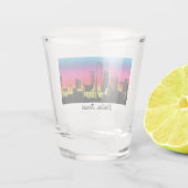ダラスシルエカラフルットスカイライン ショットグラス (裏面)