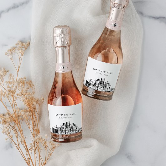 ダラススカイラインミニ スパークリングワインラベル