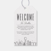 ダラススカイライン | ウェルカムメッセージギフトタグ ギフトタグ (正面)