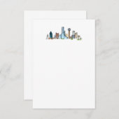 ダラススカイライン – ノートカード (正面/裏面)