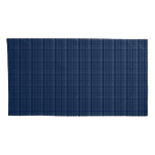 ダラススポーツファンシルバーネイビーブループレイドストライプの 枕カバー (裏面-右)