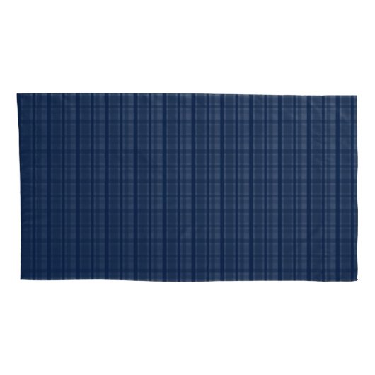 ダラススポーツファンシルバーネイビーブループレイドストライプの 枕カバー (裏面-右)