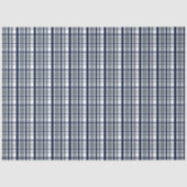 ダラススポーツファンシルバーネイビーブループレイドストライプの 薄葉紙 (正面)