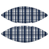 ダラススポーツファンネイビーブルーシルバープレイドストライプの アメリカンフットボール (パネル)