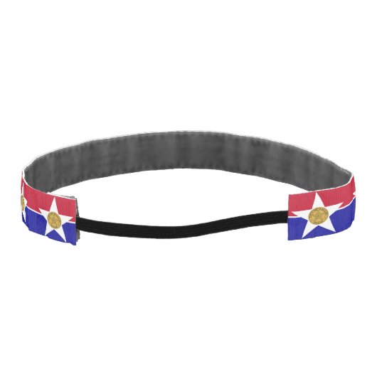ダラススリップまたは滑ること州旗付きノンヘッドバンド アスレチックヘッドバンド (裏面)