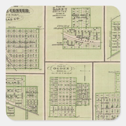 ダラスセンター,ケイシー,デソト,デクスター スクエアシール (正面)