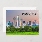 ダラスダウンタウンビュー ポストカード (正面/裏面)