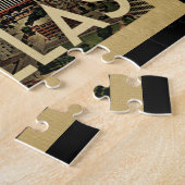 ダラステキサス州のヴィンテージ旅行 ジグソーパズル (側面)